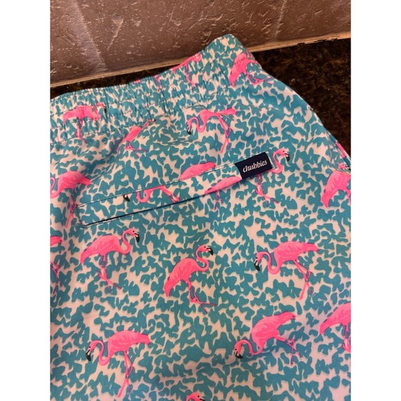 Chubbies The Domingo's Are For Flamingos Swim Size XL 5.5” Like New Flamingos - Picture 3 of 4